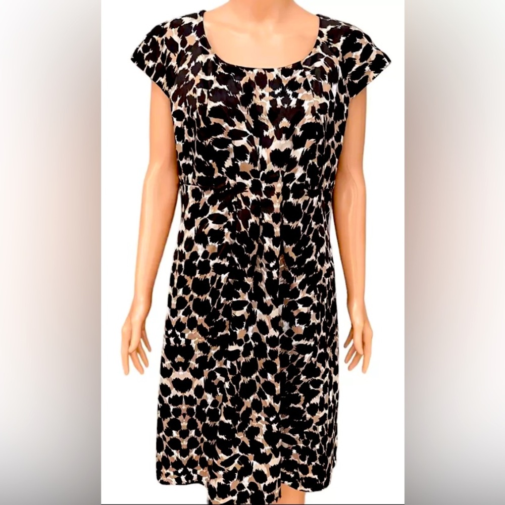 Kenar Leopard Print Dress- Size 14 (Runs Small) - Y2K